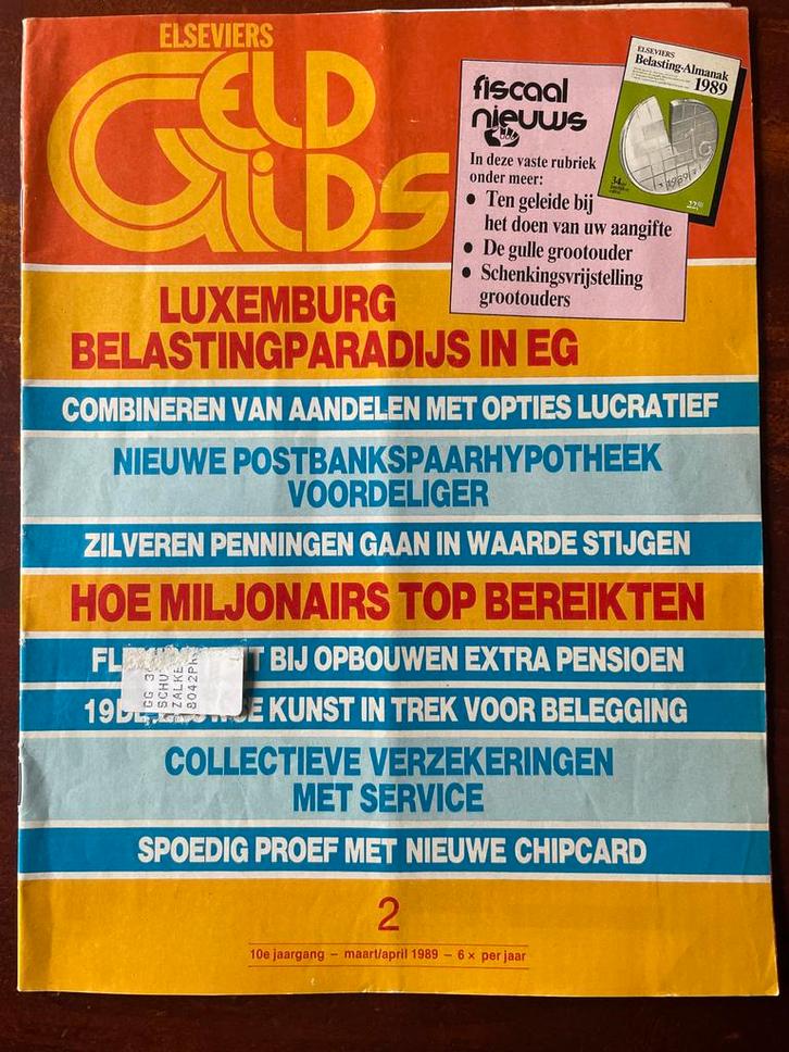 Elseviers Geldgids maart/april 1989, Boeken, Tijdschriften en Kranten, Gelezen, Overige typen, Ophalen of Verzenden