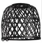 Kwantum rotan lampenkap, Huis en Inrichting, Lampen | Lampenkappen, 25 tot 50 cm, Zwart, Rond, Nieuw