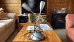 Tafellamp met twee te stellen lampen H50 V17 2x40watt, Ophalen of Verzenden, Zo goed als nieuw, Metaal, Minder dan 50 cm