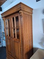 Ruime eiken buffetkast in goede staat, Huis en Inrichting, Kasten | Buffetkasten, Ophalen, Gebruikt, 100 tot 150 cm, Glas