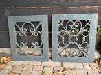 2 x Houten frame met gietijzer, Antiek en Kunst, Curiosa en Brocante, Ophalen of Verzenden