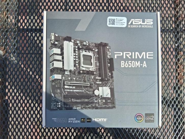 ASUS B650M-A prime moederbord, Computers en Software, Moederborden, Nieuw, AMD, DDR5, Ophalen