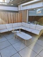 Ikea 7 persoons loungeset beige met tafels, Tuin en Terras, Tuinsets en Loungesets, Ophalen, 6 zitplaatsen, Bank, Aluminium