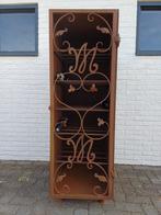 Corten stalen wijnkast., Ophalen, Zo goed als nieuw, Metaal, 50 tot 75 cm