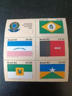 Brazilië 1982 Vlaggen, Postzegels en Munten, Postzegels | Amerika, Ophalen of Verzenden, Zuid-Amerika, Postfris