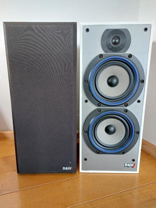 B&W speakers DM220i (prof wit gespoten)  ( goede staat ), Audio, Tv en Foto, Luidsprekers, Zo goed als nieuw, Front, Rear of Stereo speakers