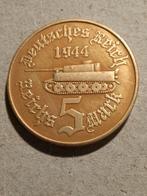 Adolf Hitler munt 1944 vijf reichsmark, Ophalen of Verzenden, Duitsland