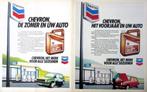 14 vintage advertenties reclames Chevron 1969-81 station, Verzamelen, Merken en Reclamevoorwerpen, Verzenden, Gebruikt, Overige typen