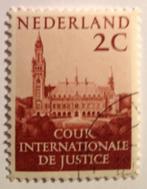 Internationaal Hof van Justitie Vredespaleis Den Haag, Postzegels en Munten, Na 1940, Ophalen of Verzenden, Gestempeld
