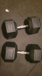 Hex dumbells 2x 35 kg, Sport en Fitness, Fitnessmaterialen, Zo goed als nieuw, Dumbbell, Ophalen
