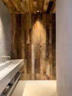 Houten wandbekleding & wandpanelen! Uniek oud barnwood hout!, Minder dan 25 mm, Nieuw, Ophalen of Verzenden, Plank