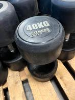 1 x 40 kg rubberen dumbell gewicht beschadigd, Ophalen, Dumbbell, 1 x 40 kg, Fitness world