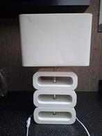 Staande lamp Jan De Bouvrie. Wit., Huis en Inrichting, Lampen | Tafellampen, Ophalen, Stof, Gebruikt, 50 tot 75 cm