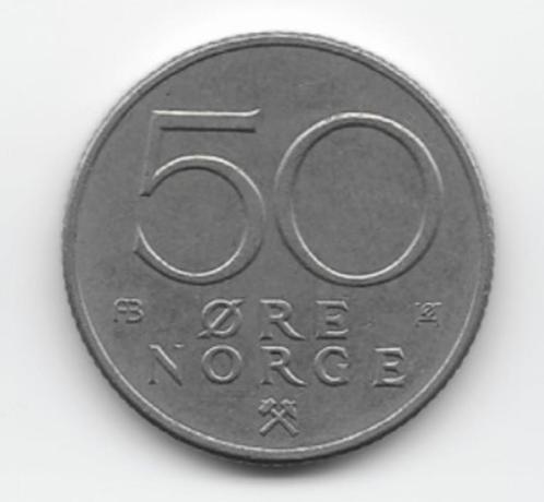Noorwegen 50 øre 1974 KM# 418, Postzegels en Munten, Munten | Europa | Niet-Euromunten, Losse munt, Overige landen, Verzenden