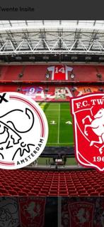 2 kaarten Ajax twente. Vandaag!!, Tickets en Kaartjes, Sport | Voetbal, Losse kaart, Twee personen, Mei