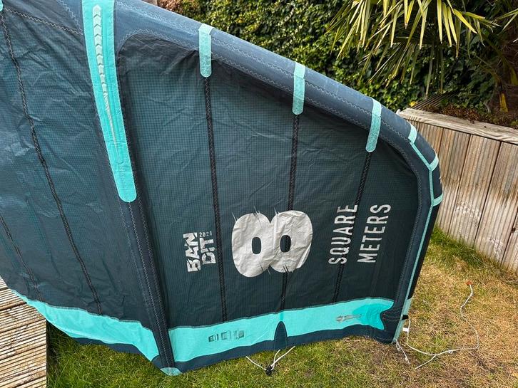 8 en 11 meter F one bandit 2021, Watersport en Boten, Kitesurfen, Gebruikt, Geen board, Ophalen