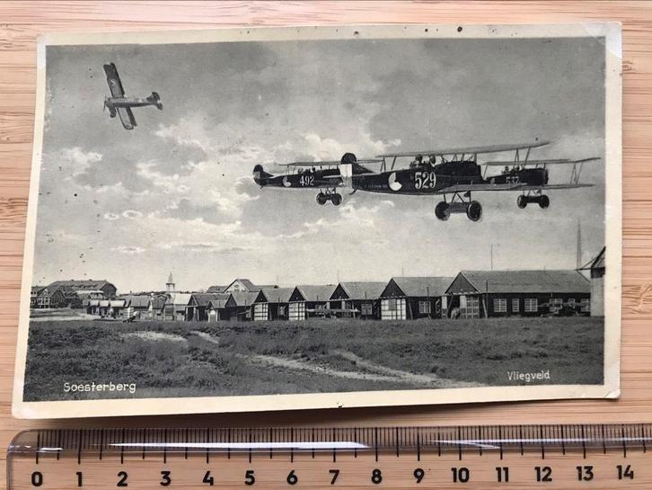 Fokker C.I Vliegtuig Ansichtkaart Soesterberg LVA Luchtmacht, Verzamelen, Luchtvaart en Vliegtuigspotten, Zo goed als nieuw, Kaart, Foto of Prent