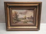 Landschap met boerderij, Ophalen of Verzenden