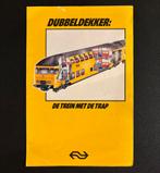 Brochure NS ‘Dubbeldekker: de trein met de trap’ (1984), Ophalen of Verzenden, Gebruikt, Trein, Boek of Tijdschrift