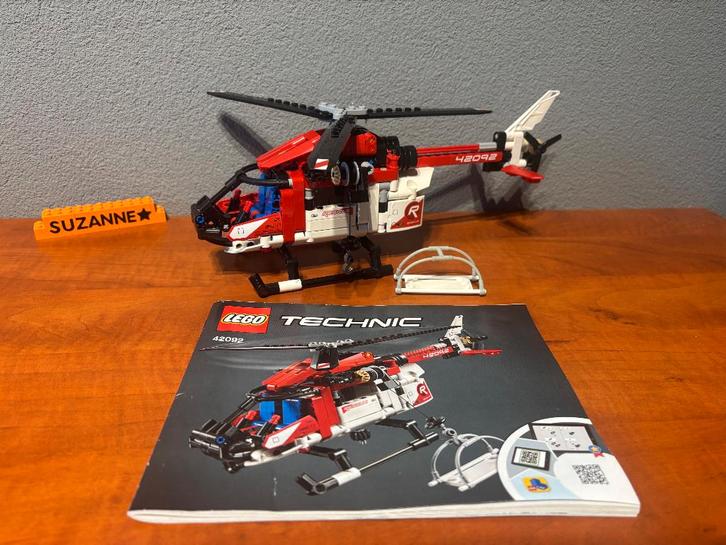 Lego 42092 - Technic - Rescue Helicopter, Kinderen en Baby's, Speelgoed | Duplo en Lego, Zo goed als nieuw, Lego, Complete set