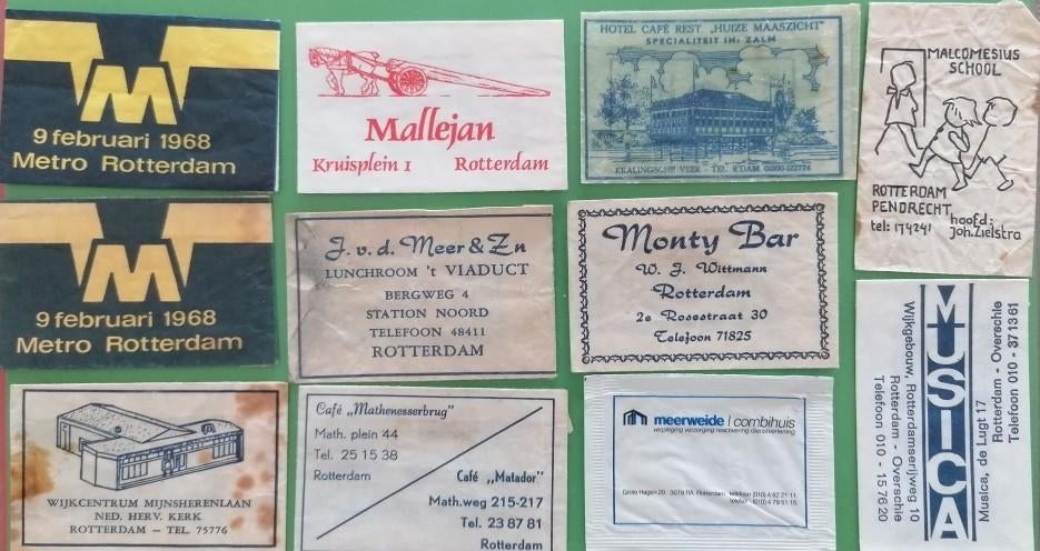 Rotterdam gesorteerd op M 484, Verzamelen, Suikerzakjes, Verzenden