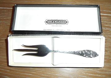 In prima staat: verzilverde taartprikker van Sola Massief beschikbaar voor biedingen