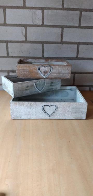 Manden en schalen beschikbaar voor biedingen