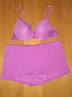 Setje Marlies Dekkers Undressed BH 80A beugelmodel + hipster, Marlies Dekkers, Ophalen of Verzenden, Paars, Setje