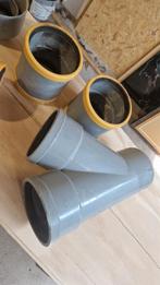 160 T-stuk en 2xsok 125 2x45 graden ontstopingsput 2 verloop, Doe-het-zelf en Verbouw, Buizen en Afvoer, Pvc, Ophalen of Verzenden