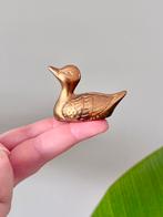 Vintage mini messing letterbak eendje, Ophalen of Verzenden, Gebruikt, Dier