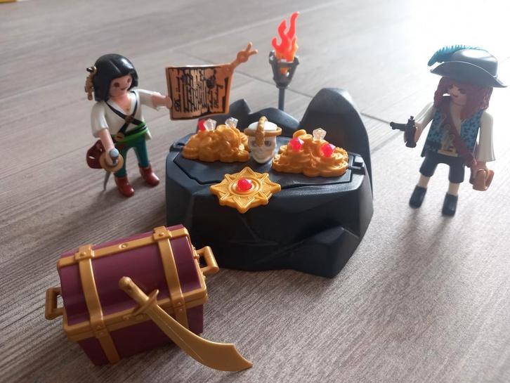 Playmobil 6683 Koninklijke schat met piraat - Pirates, Kinderen en Baby's, Speelgoed | Playmobil, Zo goed als nieuw, Complete set