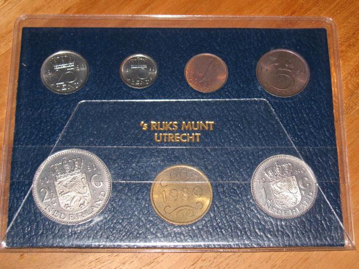 FDC jaarset 1980 keurig setje alle munten uitgegeven in 1980, Postzegels en Munten, Munten | Nederland, Setje, Overige waardes