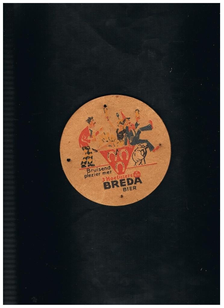BIERVILTJE 3 HOEFIJZERS BREDA, Verzenden, Gebruikt, Viltje(s), Overige merken