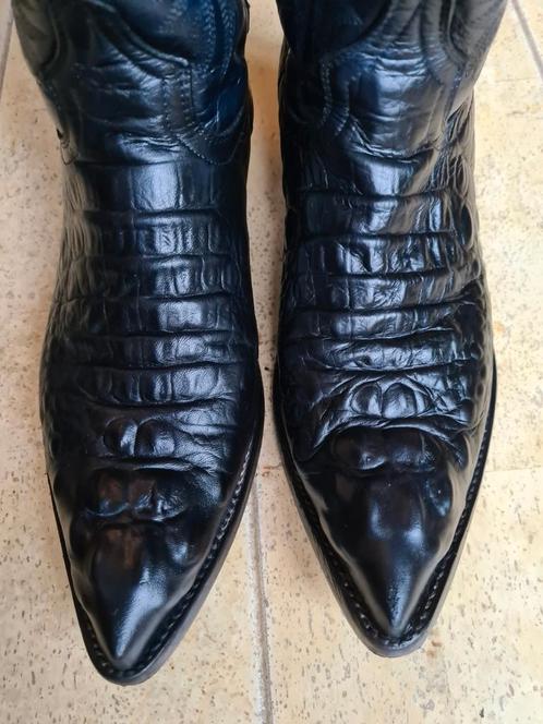 Mexicaanse "croco" boots mt 43. Cowboy western laarzen, Kleding | Heren, Schoenen, Gedragen, Boots, Zwart, Ophalen of Verzenden