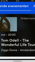 Tom Odell concert Ziggodome 3 november 2025, Tickets en Kaartjes, Concerten | Pop, Twee personen, November