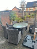 tuinset, Ophalen, Gebruikt, 6 zitplaatsen, Wicker