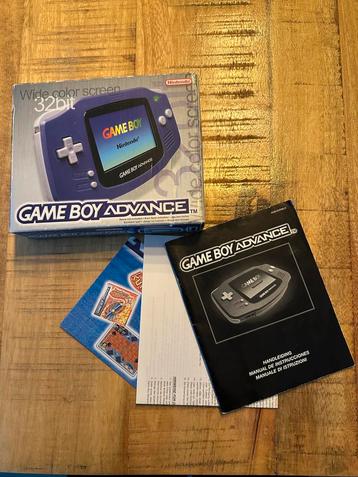 Game Boy Advance (Paars) Compleet in Doos beschikbaar voor biedingen