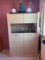 Vitrinekast met glazen deuren, Ophalen, Gebruikt, 50 tot 100 cm, Glas