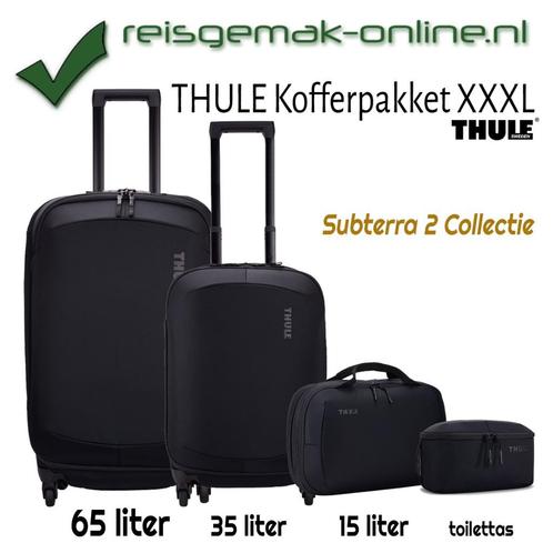 XXXL Set | Thule Subterra 2 | 65L + 35L + 15L + toilettas, Sieraden, Tassen en Uiterlijk, Tassen | Reistassen en Weekendtassen