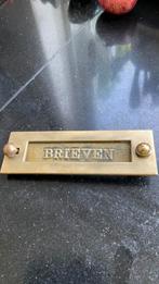 Tk messing  brievenbusplaat, Ophalen of Verzenden