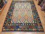 Handgeweven oosterse wollen kelim 291x211, Info@SlatsAntiek.nl, Vof Slats Antiek, Ophalen of Verzenden, Rechthoekig