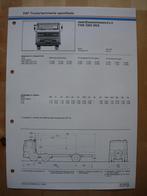 DAF FAB 3300 DKX Technische Specificatie Folder 1982 – 6x2, Boeken, Auto's | Folders en Tijdschriften, Overige merken, Zo goed als nieuw