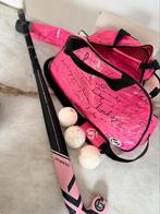 Hockeytas/hockeystick en 3 ballen, Ophalen of Verzenden, Gebruikt, Stick