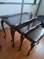 Antieke Notenhouten Bijzettafels (3), Ophalen