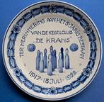 Porceleyne Fles 1922 Kegelclub De Krans Schiedam 18cm (1), Ophalen of Verzenden