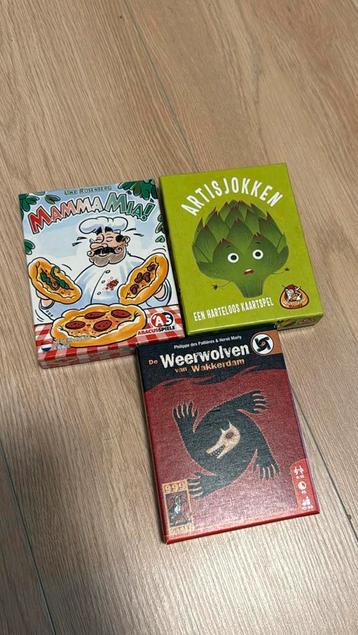 3 Kaartspellen beschikbaar voor biedingen