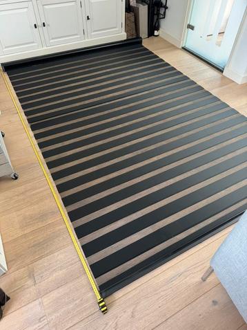 2x Luxe Duo Rolgordijnen zwart verduisterend Breed:185&100cm beschikbaar voor biedingen