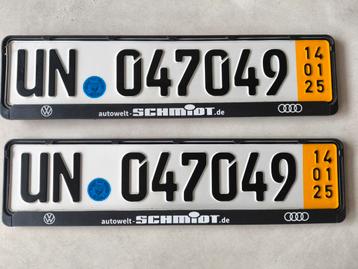 Nummerborden  beschikbaar voor biedingen