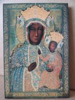 Icoon Heilige Maria de Moeder Gods icoon  Polen Pools 7x10cm, Ophalen of Verzenden, Zo goed als nieuw, Overige typen, Christendom | Katholiek