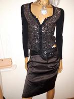 Prachtige vest van twin set simona barbieri maat 36 zgan, Kleding | Dames, Truien en Vesten, Zwart, Ophalen of Verzenden, Zo goed als nieuw